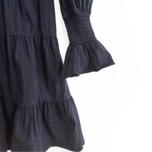 POMANDER PLACE by TUCKERNUCK Women's Cotton Poplin Kenzo Mini Dress in Navy (S) - Picture 6 of 8